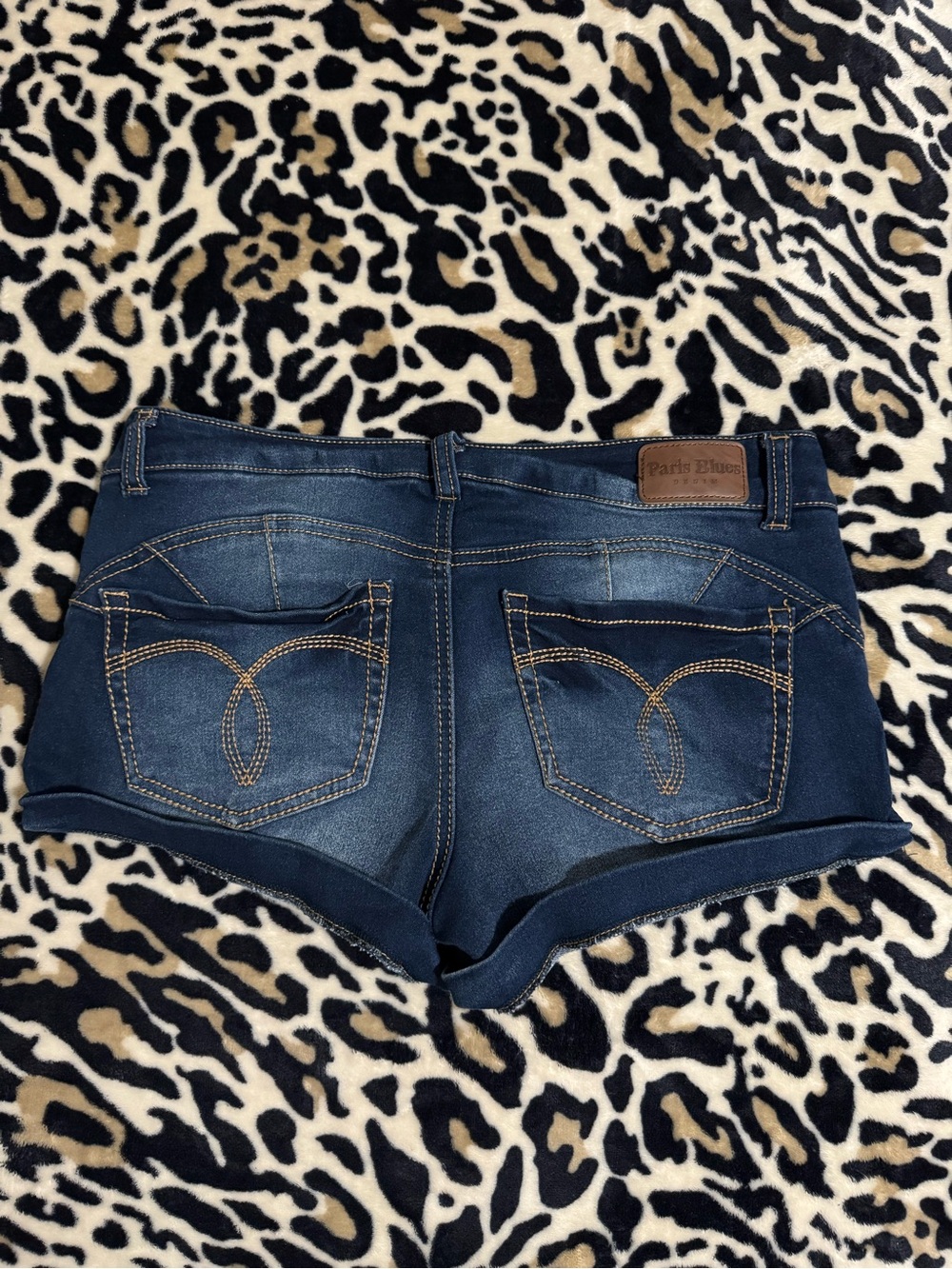 Y/k Paris Blues Women's Indigo Denim Short Shorts